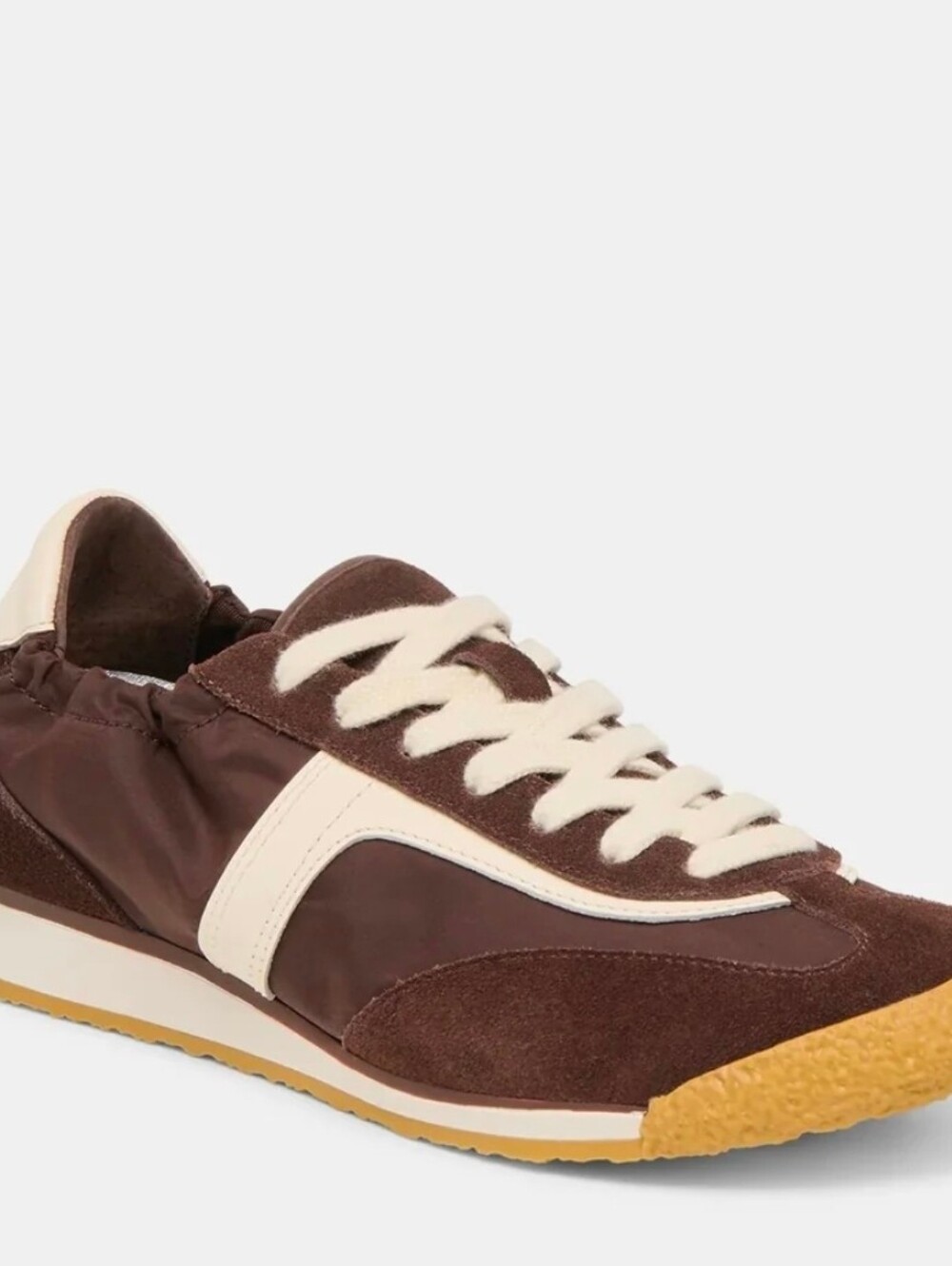 🤎▪️Dolce Vita ▪️dark brown Nylon- Suede Women's Sariya Sneakers